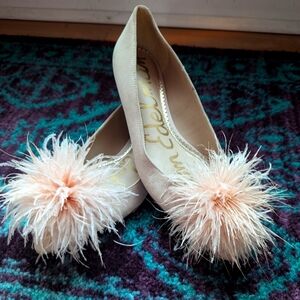 Sam Edleman Pink Feather Flats
